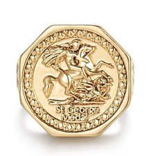 Men 9ct Gold St George Dragon