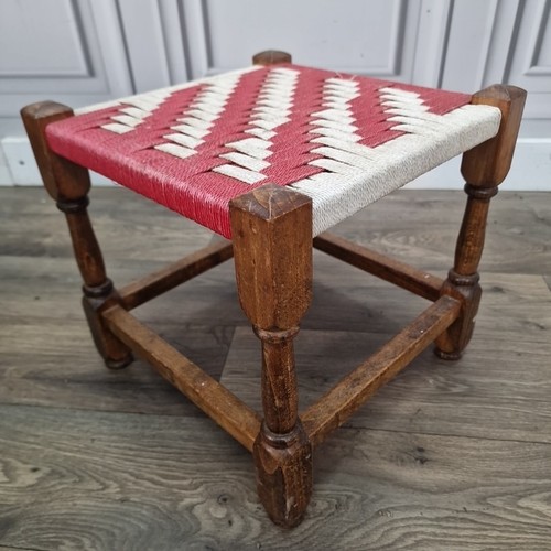 Small retro foot stool vintage - small,