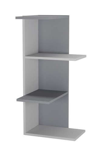 Tier corner bookcase wooden - 3,