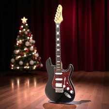 Brand New Orange County HSS Stratz style electric guitar BLACKBERRY plus bundle