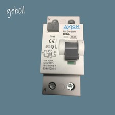 AXIOM RCD63BR RCD AXIOM 63 AMP RCD 2P 63A RCD63BR AXIOM