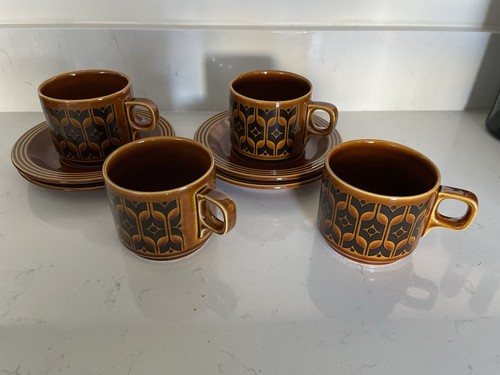 Set vintage brown - of, x
