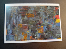 Jasper Johns Art Postcard, Map