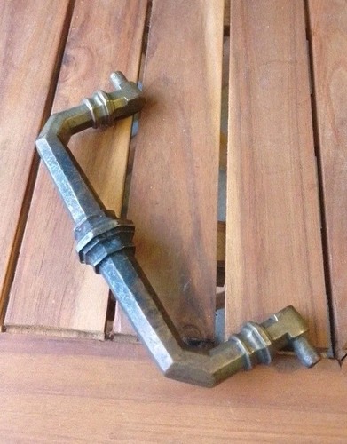 Large solid brass - brass, handle