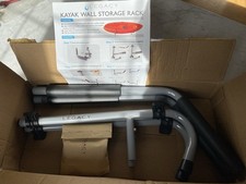 Kayak Hoist Lift Pulley System including Wall storage Brackets . 