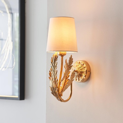 Gold leaf floral - gold, light