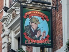 PHOTO  INN SIGN THE SHERLOCK