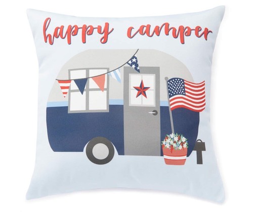 Happy camper patriotic blue - happy,