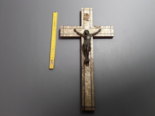 Antique crucifix wooden faiths - crucifix,