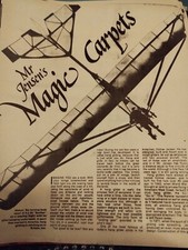  Sk116 Ephemera 1974 Article Volmer Jensen Hang Glider