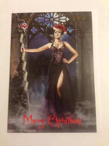 Gothic themed christmas card - gothic,