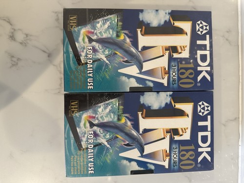Tdk 180 blank vhs tapes - tdk, new