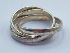 Beautiful Vintage Sterling Silver Stacker Puzzle Ring Size N