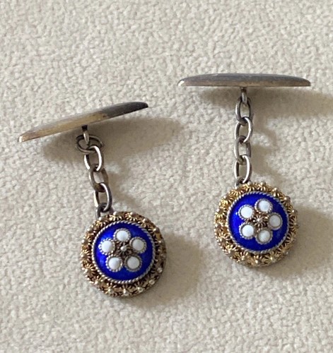 Antique enamel filigree - enamel,