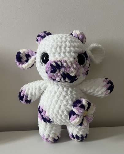 Handmade crochet flower cow - handmade,