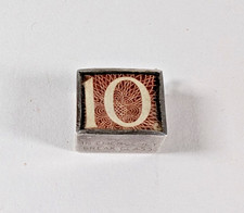 Rare Georg Jensen Old Ten Shilling Note In Emergency Silver Case Charm