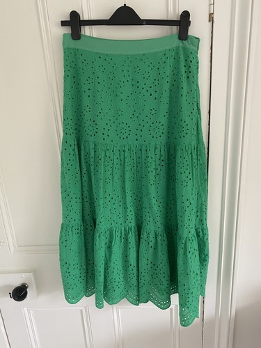 Morris day green broderie - green,