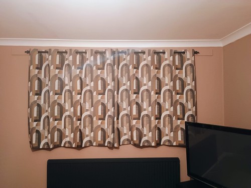 Dunelm curtains eyelet - , beige