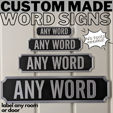 Custom Personalised Vintage Style Wall Plaque / Sign - Any Name