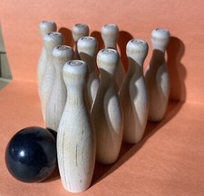 Mini Bowling Pin Set 3.5" Wood