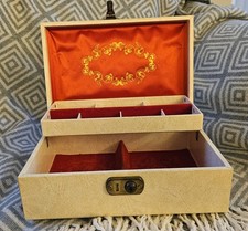 VINTAGE Ivory Jewellery Box by