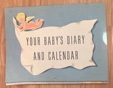 1943 / 44 Your Baby's Diary & Calendar Wartime WW2