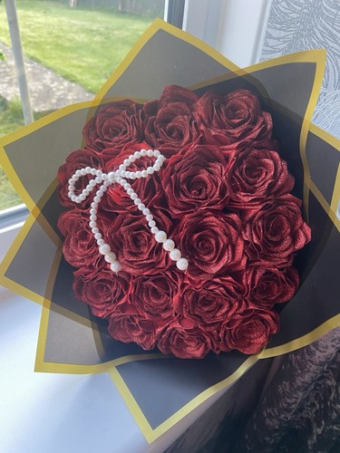 Luxury handmade glitter red - glitter,