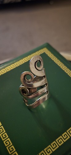 Unique silver plate fork - fork, ring