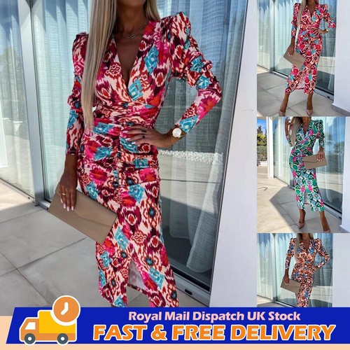 Womens vintage boho midi - uk,