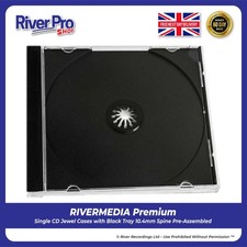 100 CD Jewel Cases With Black