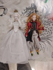 Alice In Wonderland Through The Looking Glass Barbie Doll Alice And White Queen