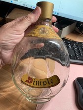John Haig Dimple Whiskey Bottle Vintage, Empty 21 cm