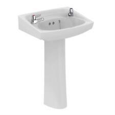 Armitage Shanks Royalex 560mm Traditional Basin With Pedestal 2 Tap Holes S21700