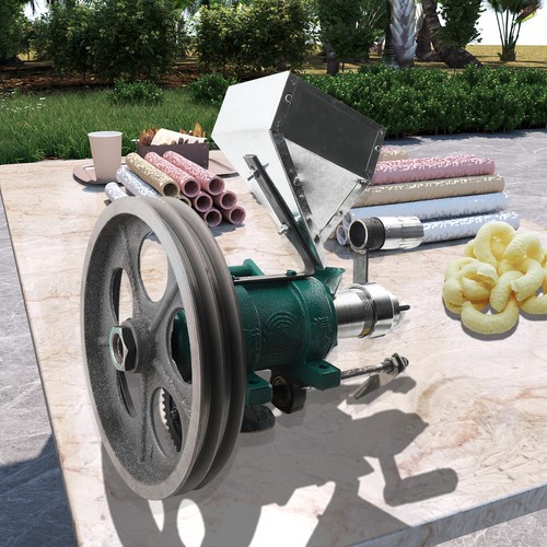 Puffed food extruder - food, corn