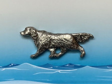 Red Setter Silver Pewter Lapel