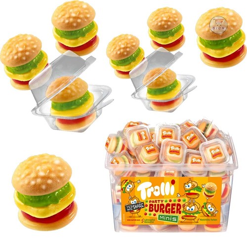 Trolli party burger minis made - party,