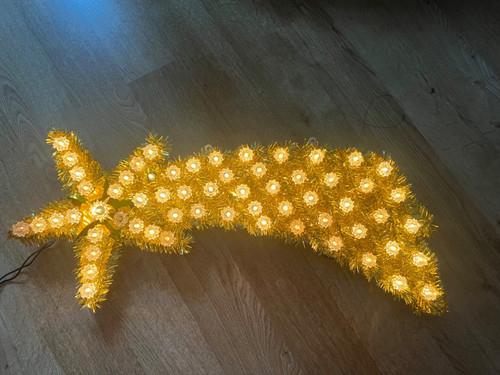 Vintage gold shooting star - vintage,
