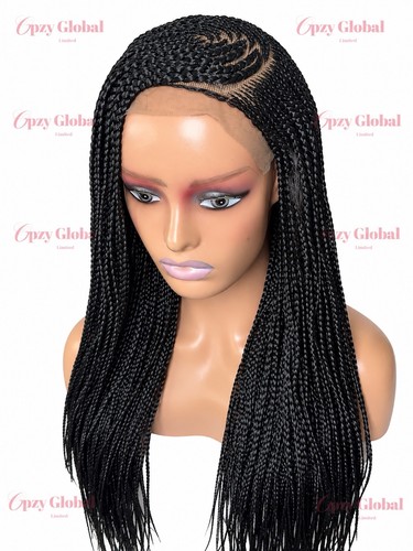 Cut black braided synthetic - black,
