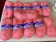 Robin Dallas 70% Mohair 560g Approx Bright Pink/White Knitting Wool