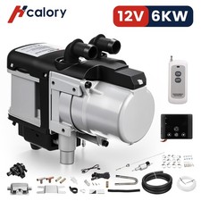 Hcalory 6KW 12V Diesel Water Heater Water Pump Remote Control for Car Boat RV