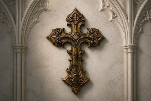 Gothic cross ornate - cross,