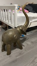 Large  Vintage Brass Elephant