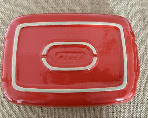 Vintage pyrex red white - pyrex,