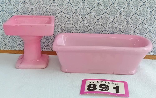 Vintage givjoy pink bath - pink, and
