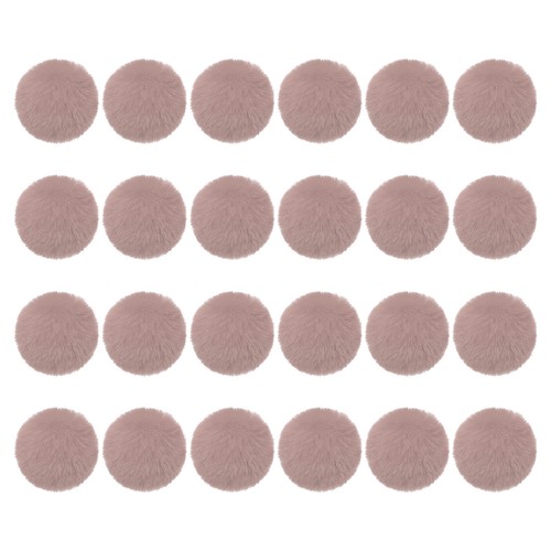 24pcs fluffy soft faux - faux, pom