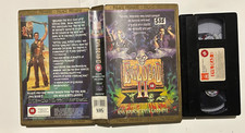 EVIL DEAD II {2} 1ST RELEASE PALACE EMBOSSED GOLD BOX EX-RENTAL PRE-CERT VHS!!!