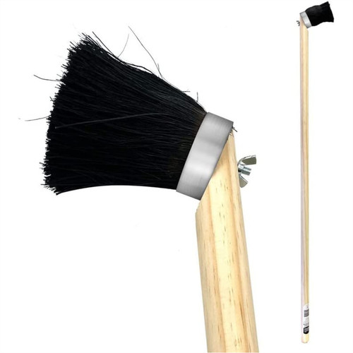 Tar brush long handled wood - tar,