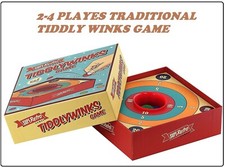 TRADITIONAL TIDDLY WINKS BOARD GAME FOR 2 - 4 PLAYERS PERFECT XMAS GIFTS FOR KID