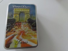 champs elysee paris empty shortbread tin. good condition.