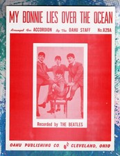 The Beatles My Bonnie Accordion Sheet Music EARLY PHOTO NICE OLD STORE STOCK